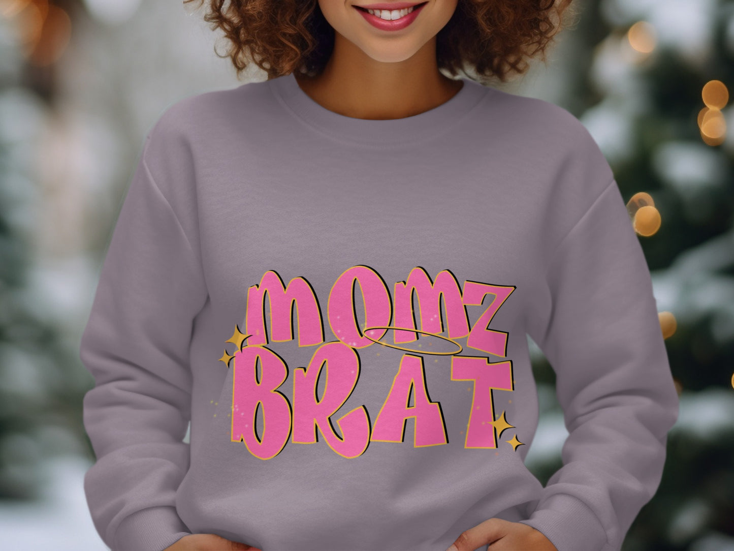 Momz Brat Graphic Sweatshirt Perfect for Fun Outfit