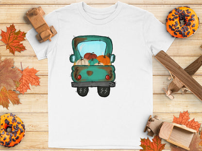 Vintage Truck with Pumpkins Graphic Tee