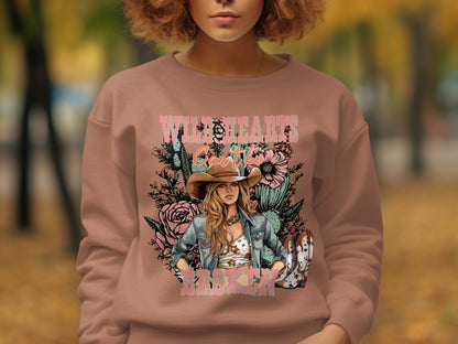 Wild Hearts Cactus Broken Graphic Sweatshirt