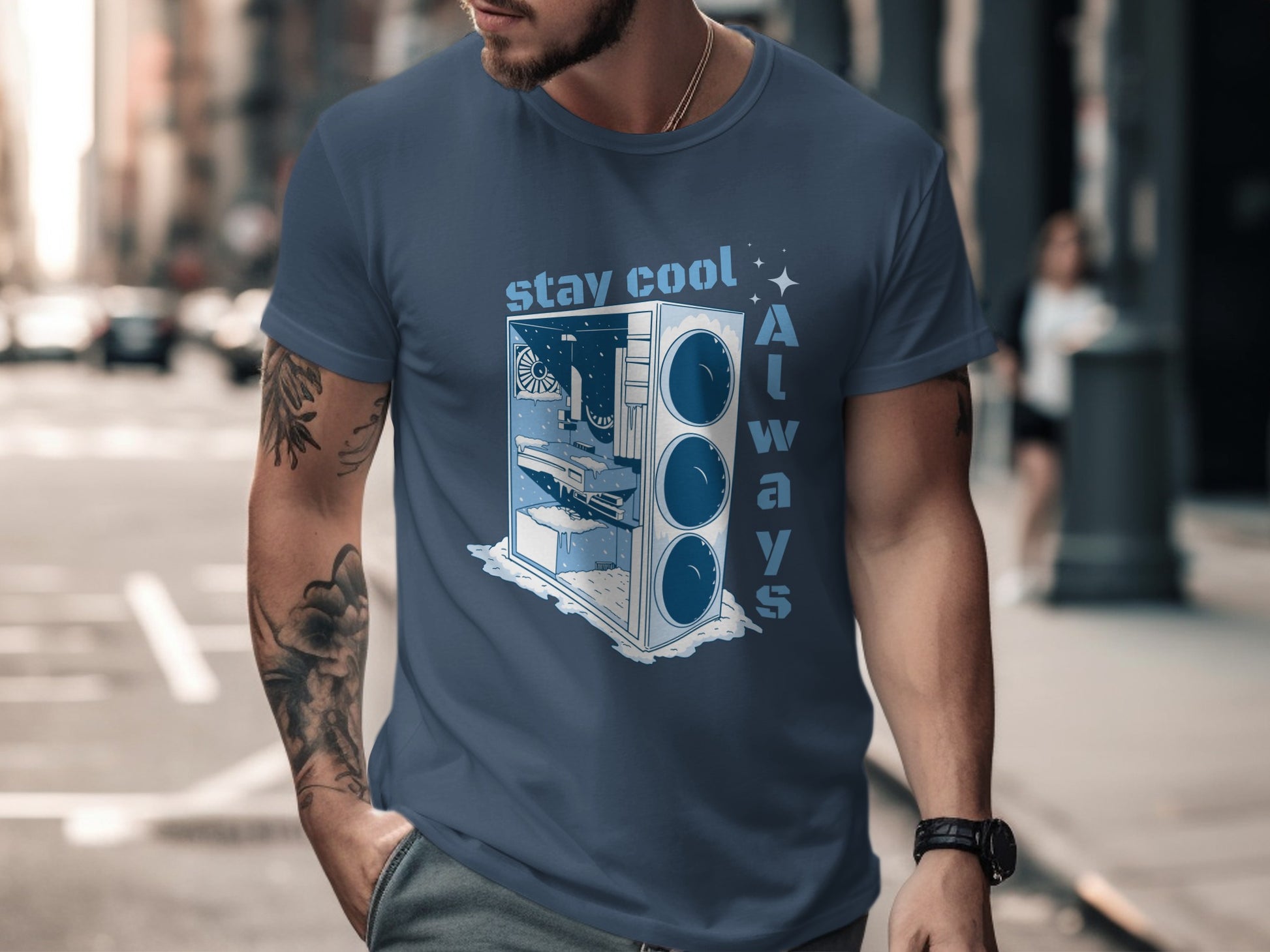 Stay Cool Always Gaming Computer Unisex T-shirt
