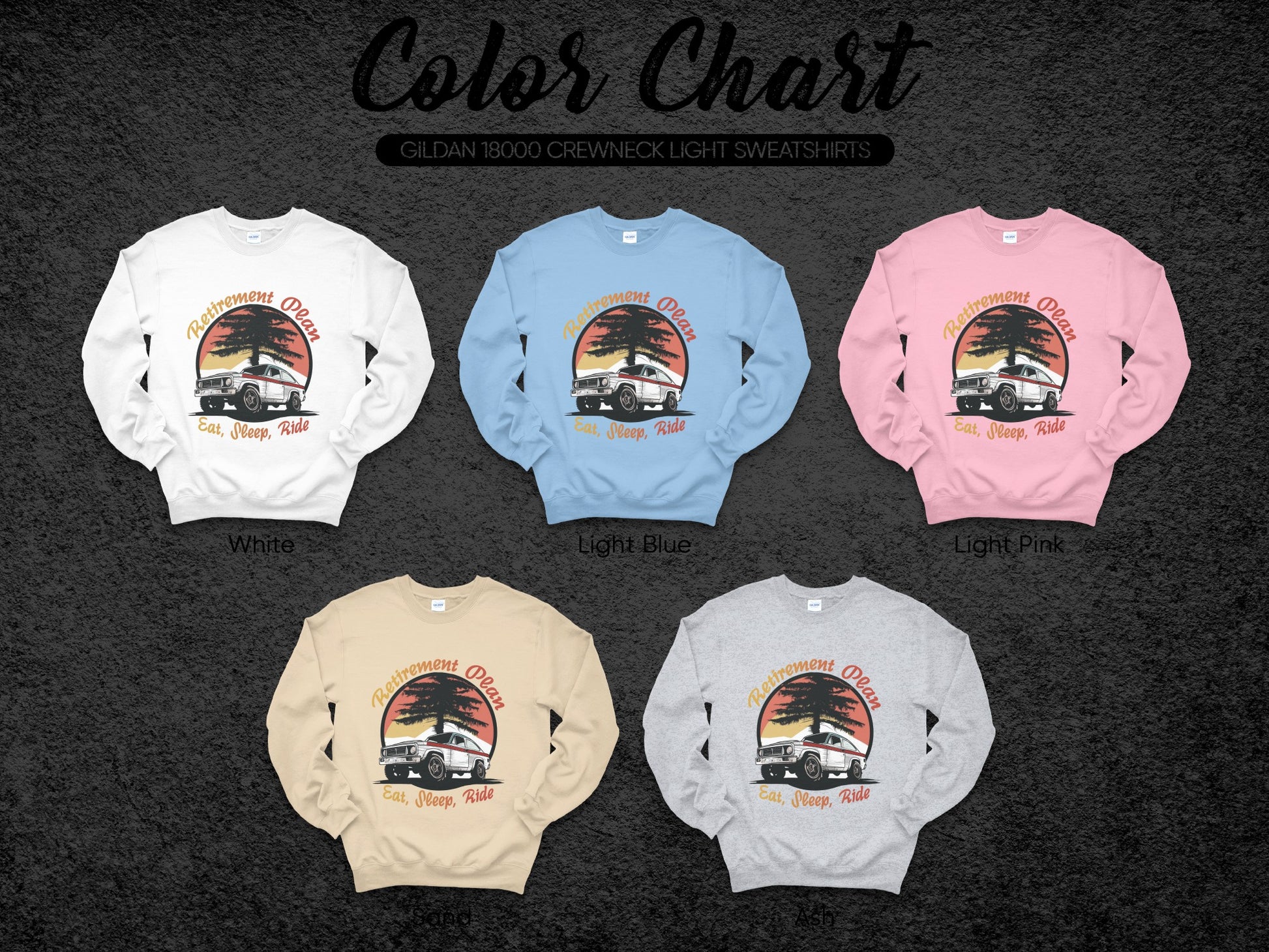 Exciting Catch Waves Enjoy Ride Crewneck Sweatshirt