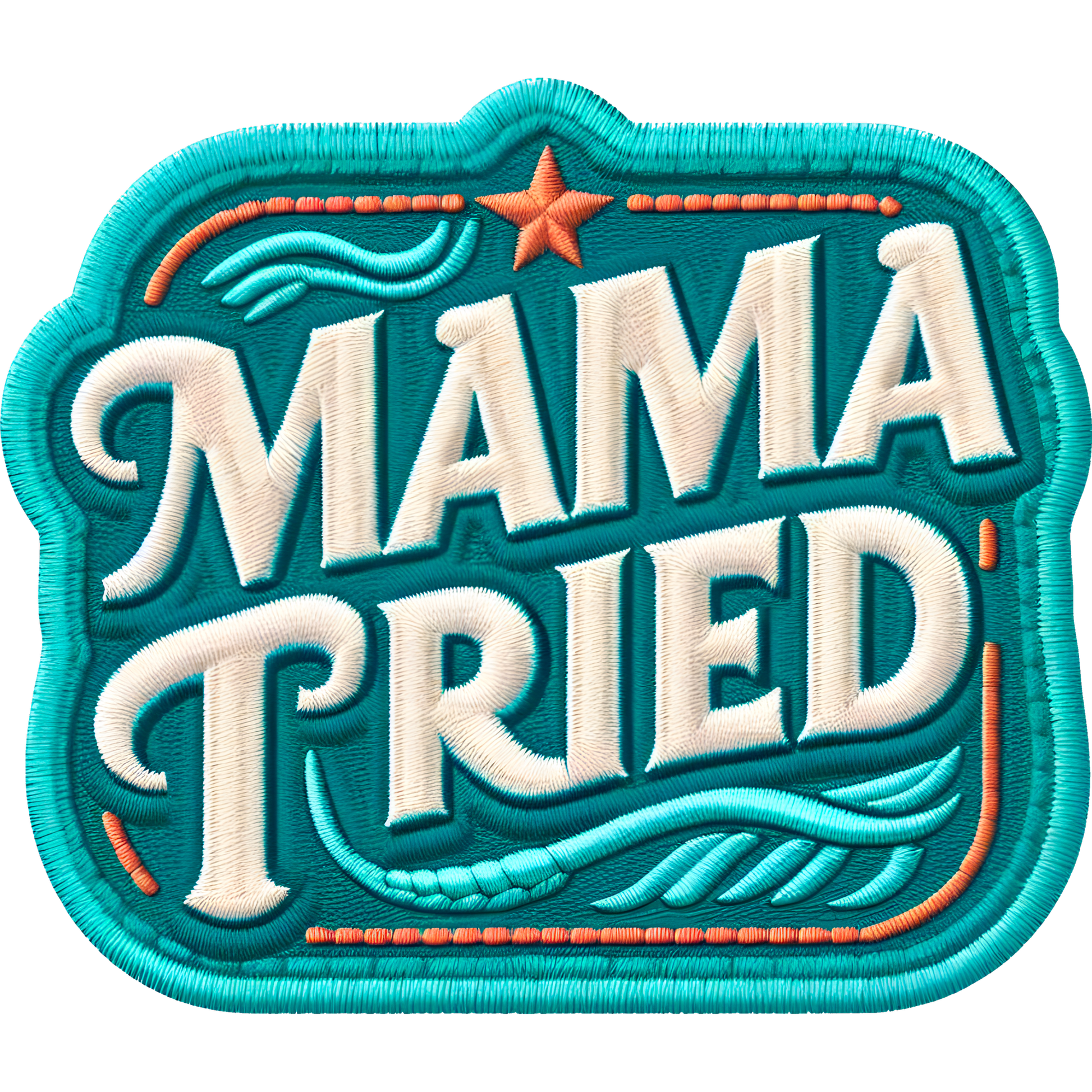 Retro Mama Tried Embroidered Patch Unique Design Accessory