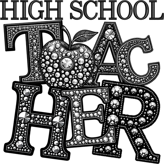Sparkling High School Teacher Statement Art Decor
