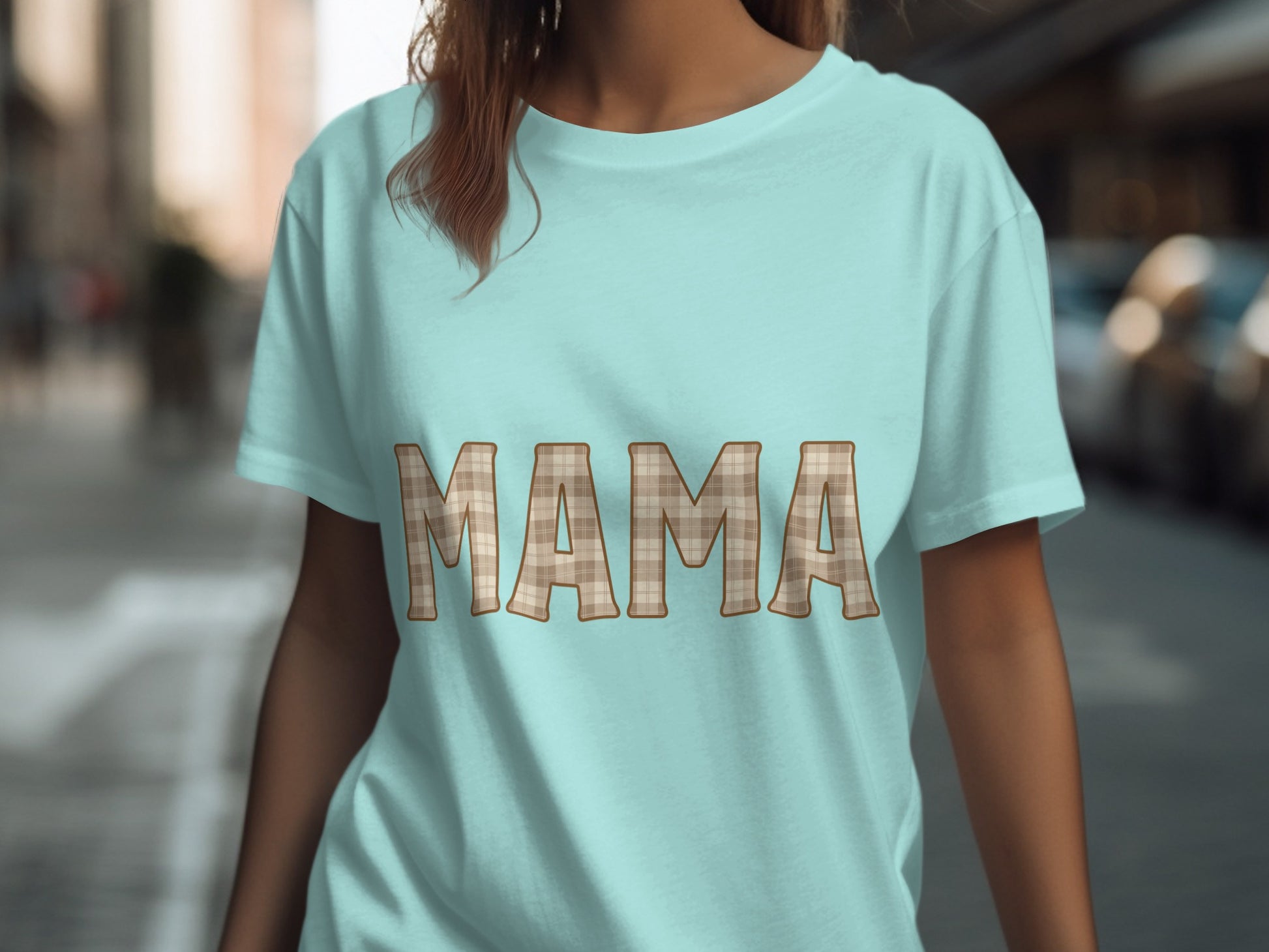 Stylish Mama Tee with Bold Retro Lettering