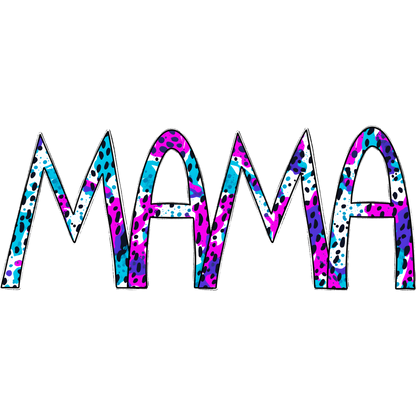 Vibrant Mama Leopard Lettering Design product