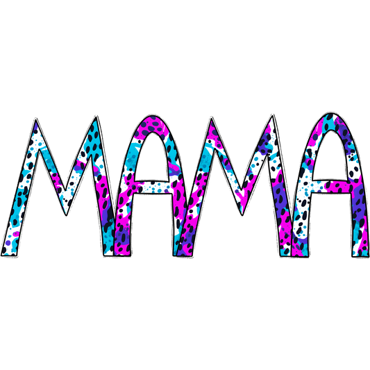 Vibrant Mama Leopard Lettering Design product