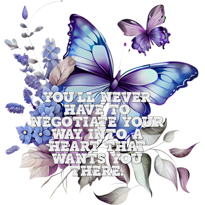 Inspirational Butterfly Quote Wall Art Decor