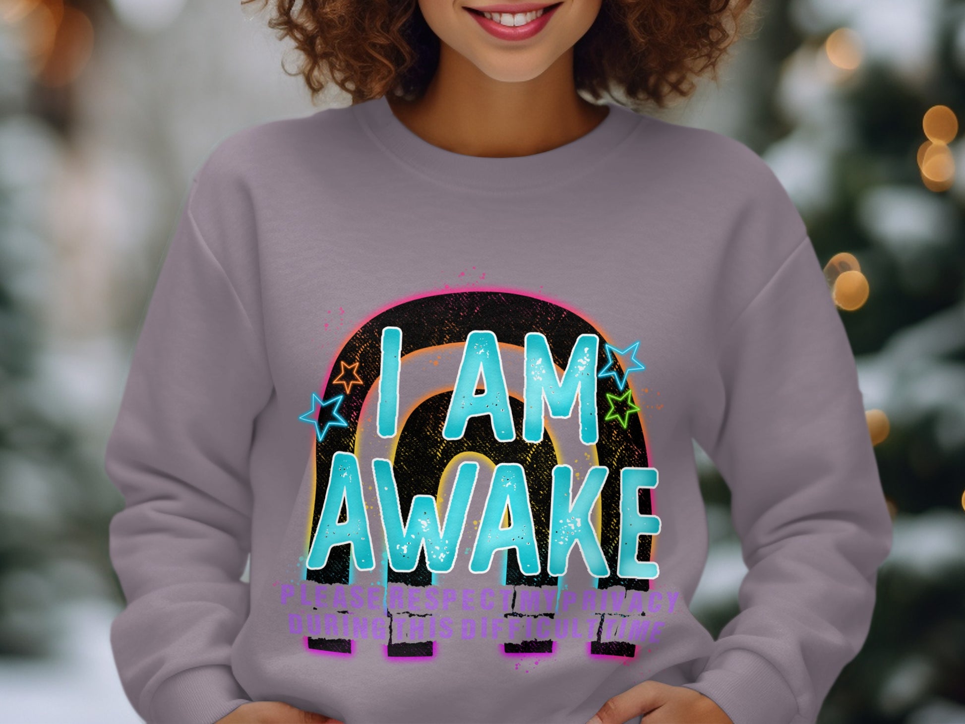 I Am Awake Please Respect My Privacy Sweatshirt