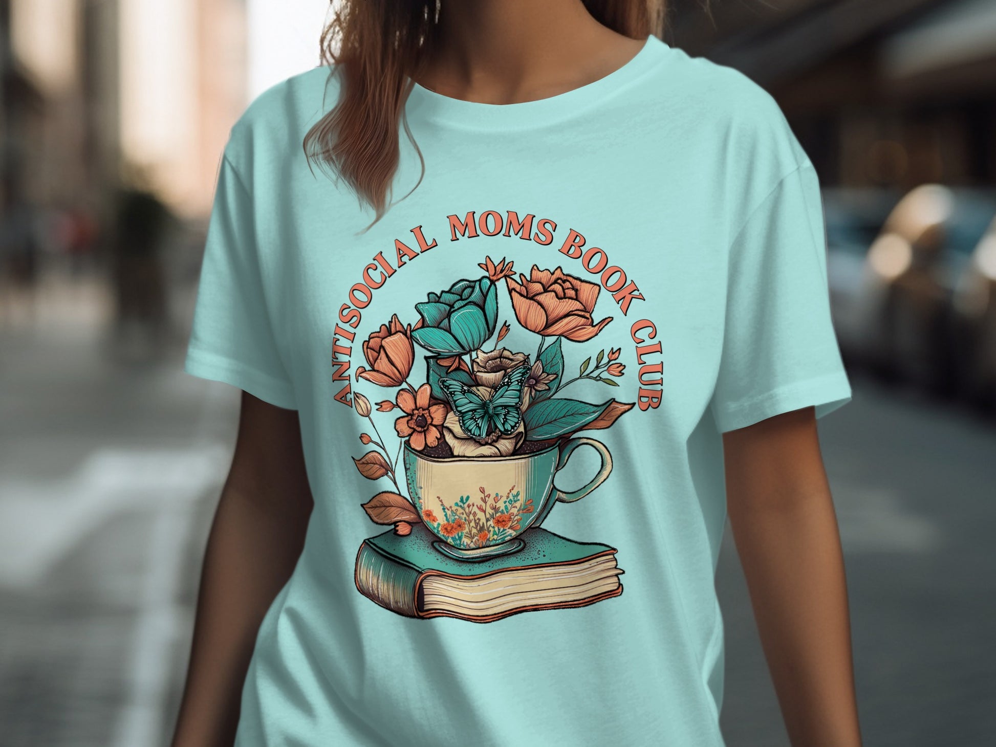 Antisocial Moms Book Club Shirt Unique Graphic Tee