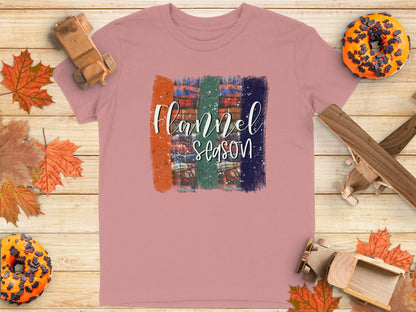 Flannel Season Graphic T-Shirt for Autumn Product