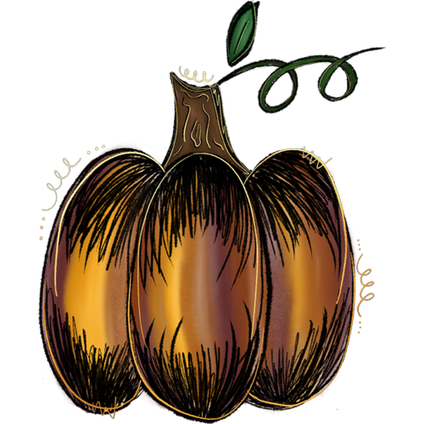 Artisan Illustration of Colorful Cocoa Pods Artwork